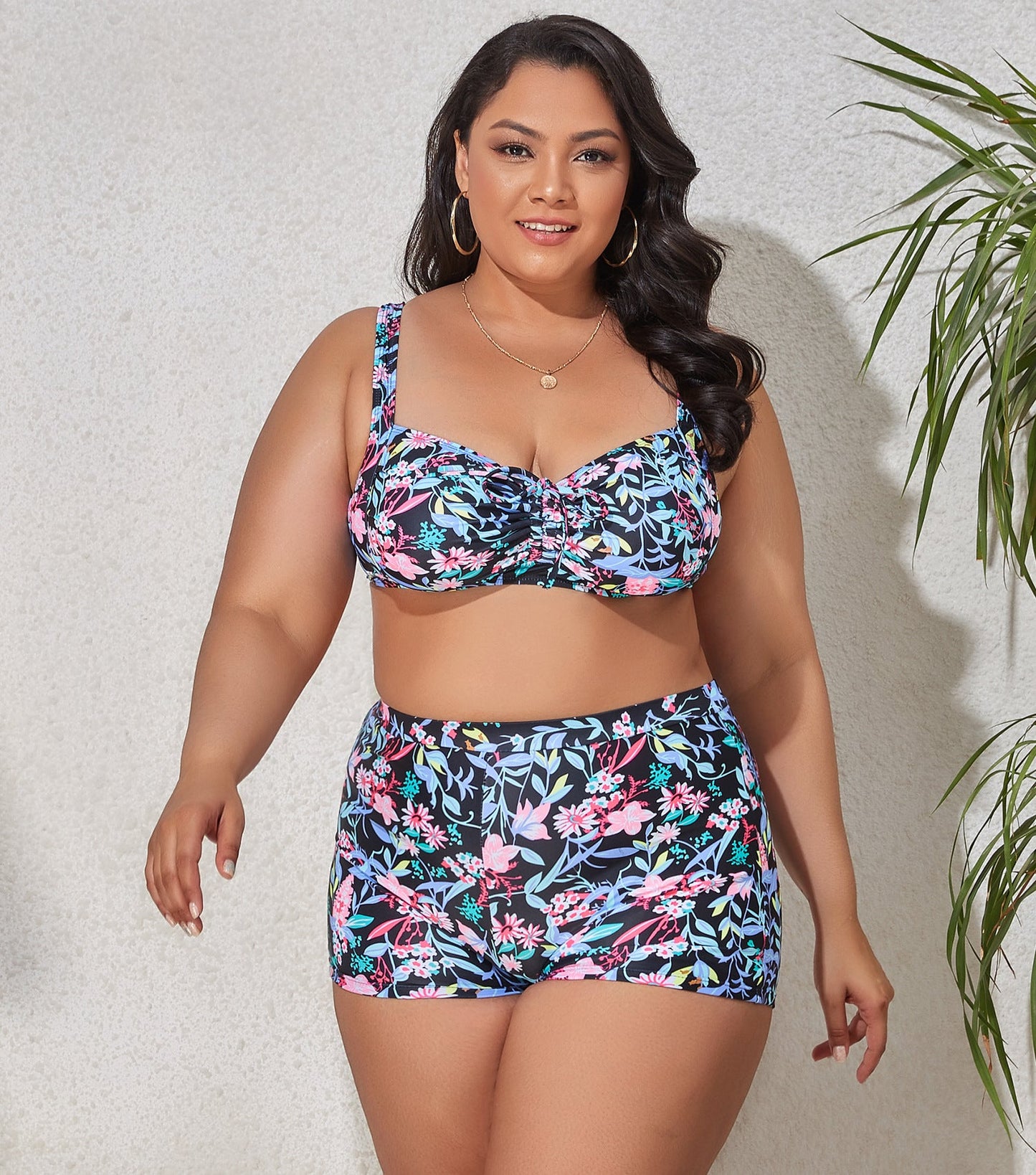 Berg-Feldt Bikini pour Femme avec Haut Moulé et Culotte Taille Haute