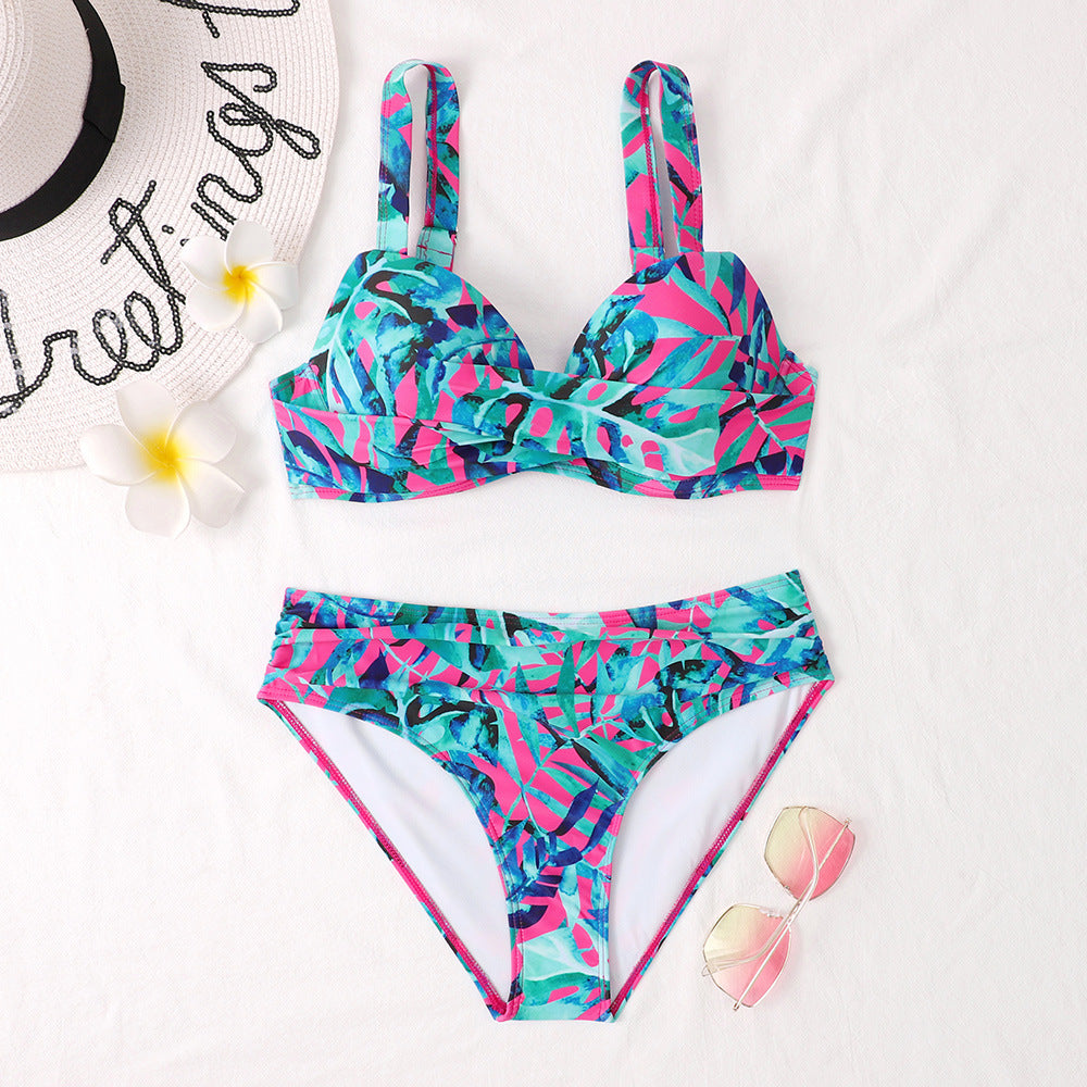 Haut de maillot de bain Vibrant Berg-Feldt pour femme avec maintien élevé