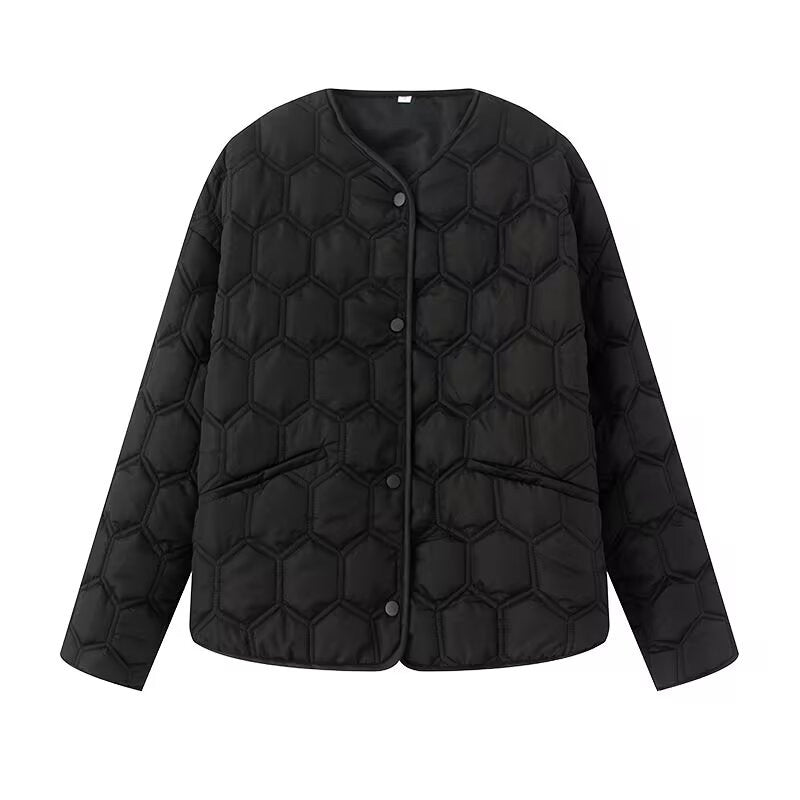 Doudoune matelassée pour femme Berg-feldt à motif nid d'abeille