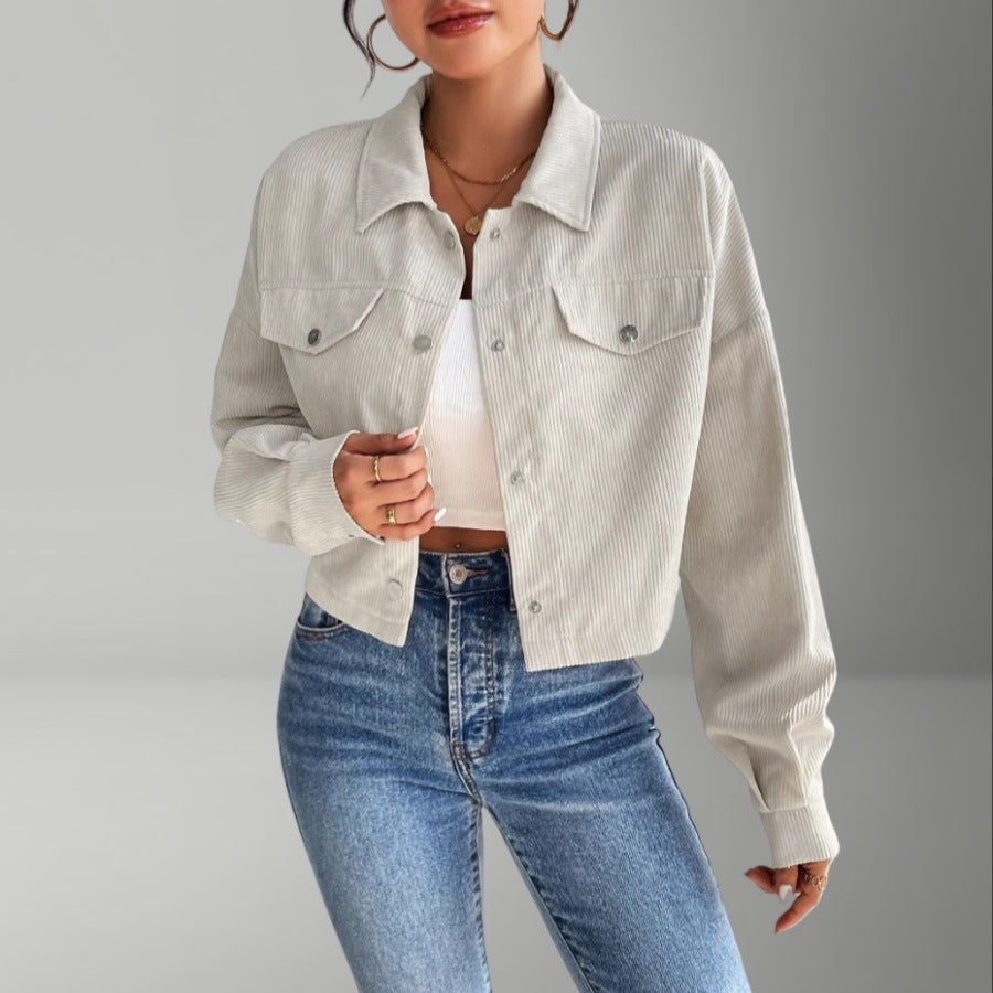 Veste courte en velours côtelé pour femme Berg-Feldt