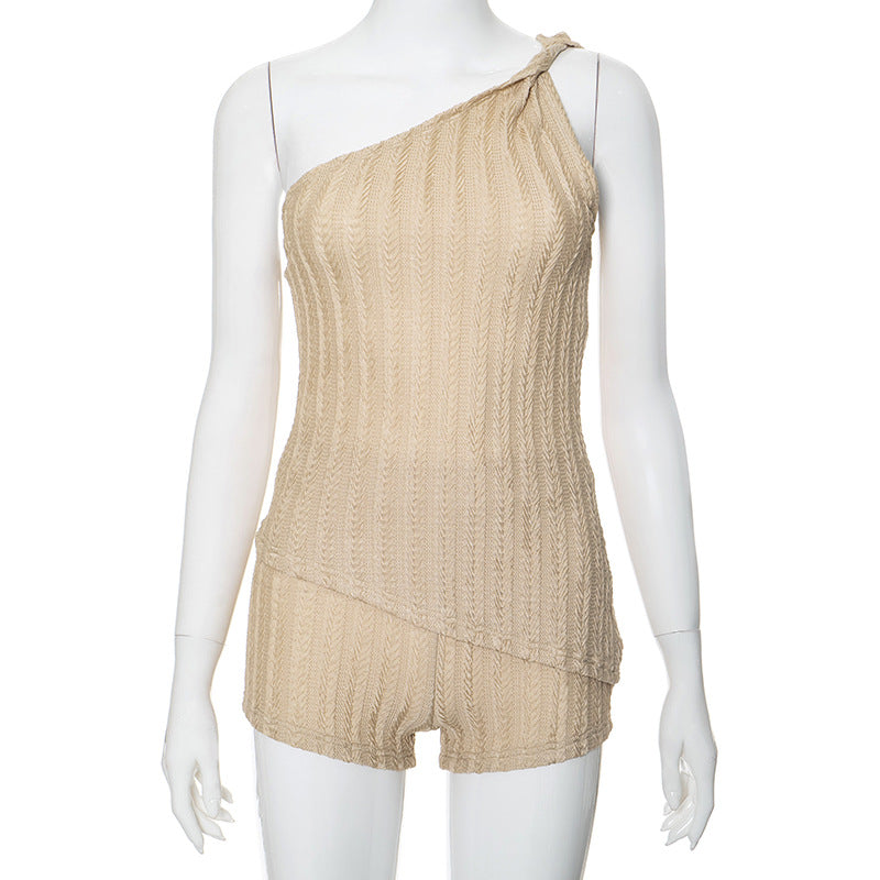 Combinaison asymétrique en maille Berg-Feldt pour femme