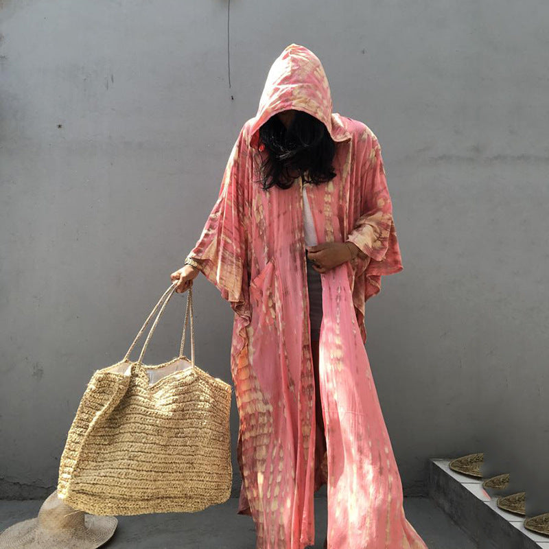 Strandkaftan Damen leicht Kapuze berg-feldt
