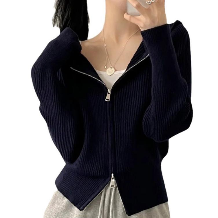 Cardigan décontracté à capuche zippé pour femme Berg-Feldt