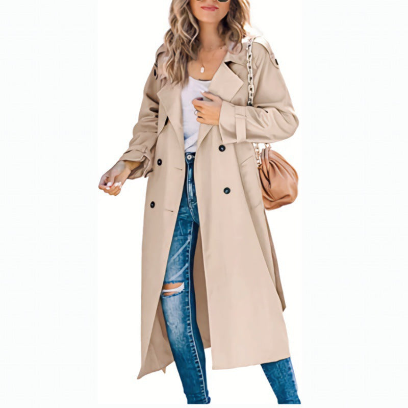 Trench-coat élégant pour femme avec double boutonnage et ceinture Berg-Feldt
