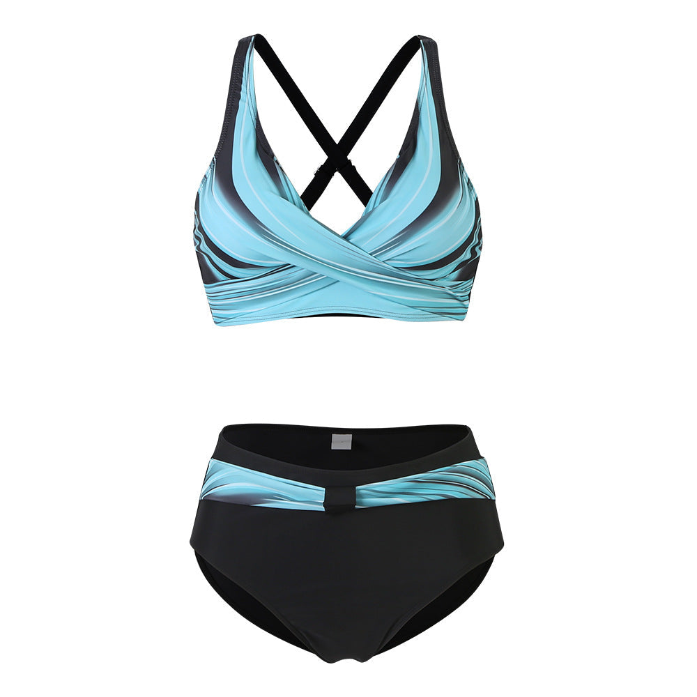 Sport-Bikini-Set für Damen, hochgeschnitten, berg-feldt