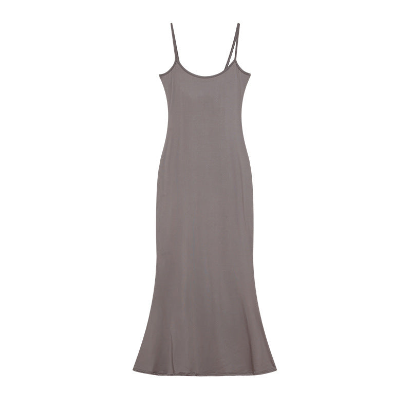 Berg-Feldt Robe longue élégante à fines bretelles pour femme