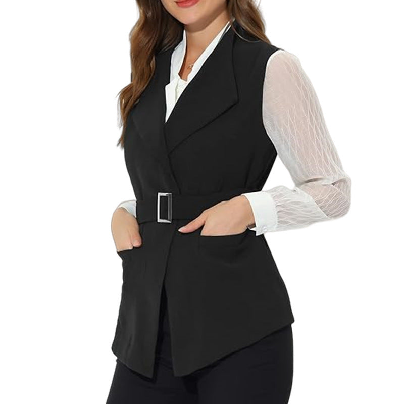 Blazer cintré tendance pour femme, avec grandes poches et ceinture Berg-Feldt