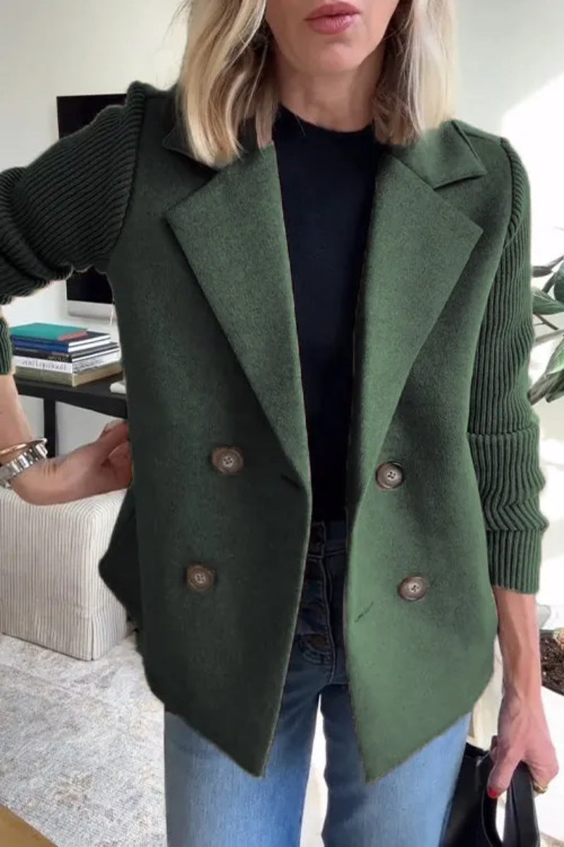 Damen Blazer croisé mode avec manches texturées Berg-Feldt