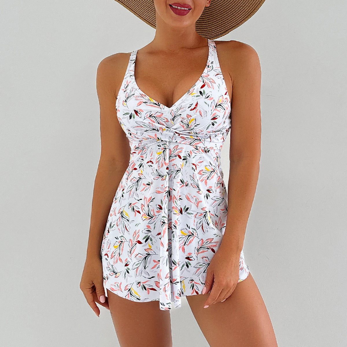Maillot de bain drapé à motif floral Berg-Feldt pour femme