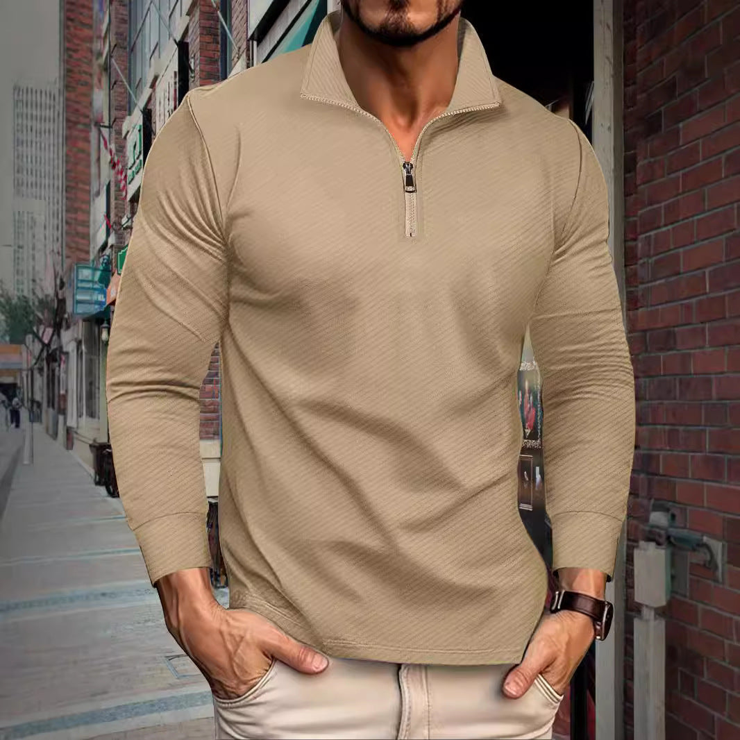 Pull-over fonctionnel pour homme à col zippé et coupe sport Berg-Feldt