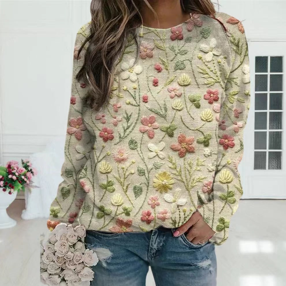 Women's Floral Knitted Jumper berg-feldt