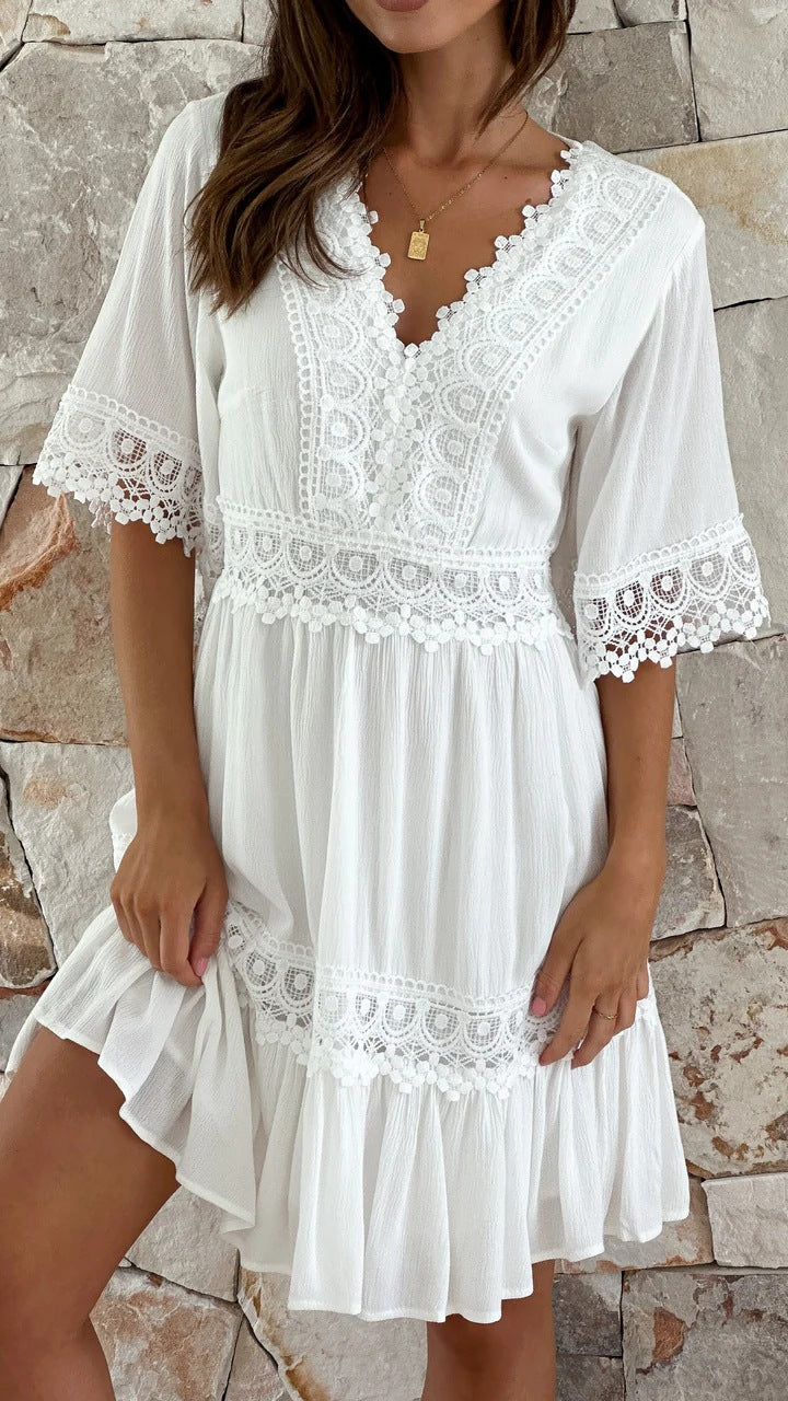 Robe d'été élégante pour femme avec détails en dentelle par berg-feldt