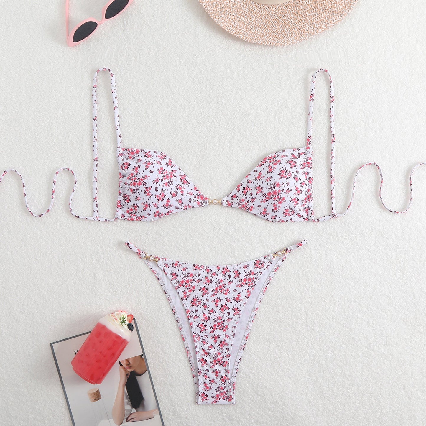Ensemble de bikini triangle fleuri Berg-Feldt pour femme
