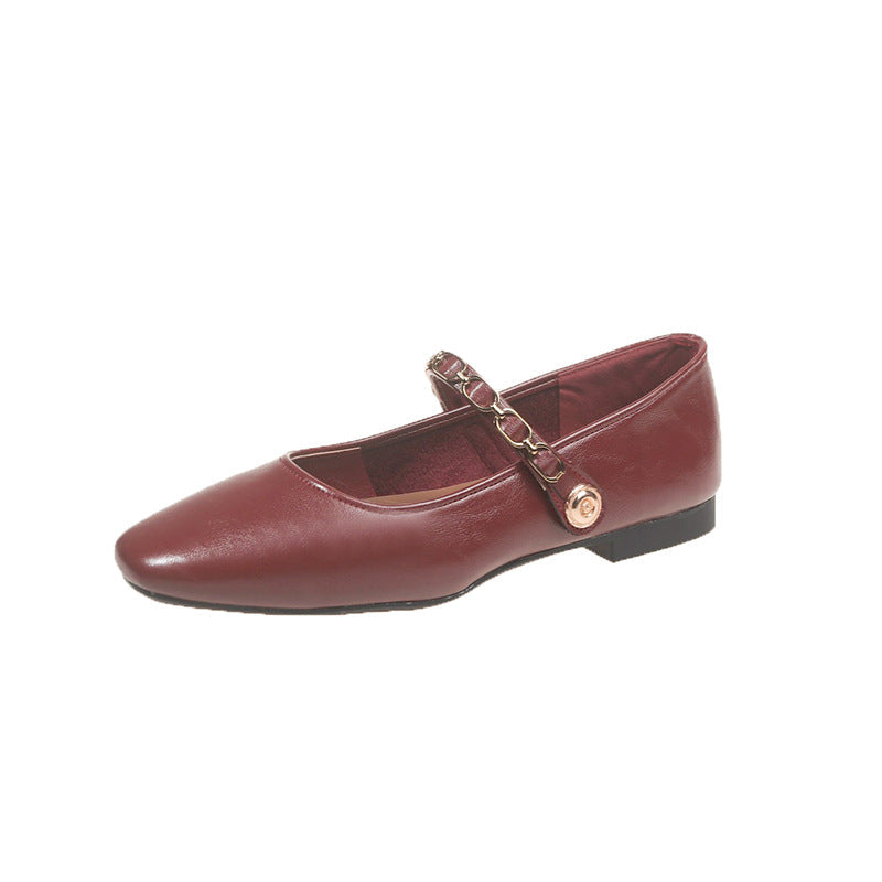 Elegante Damen Ballerinas mit Spitzzeh und dekorativem Riemen von berg-feldt