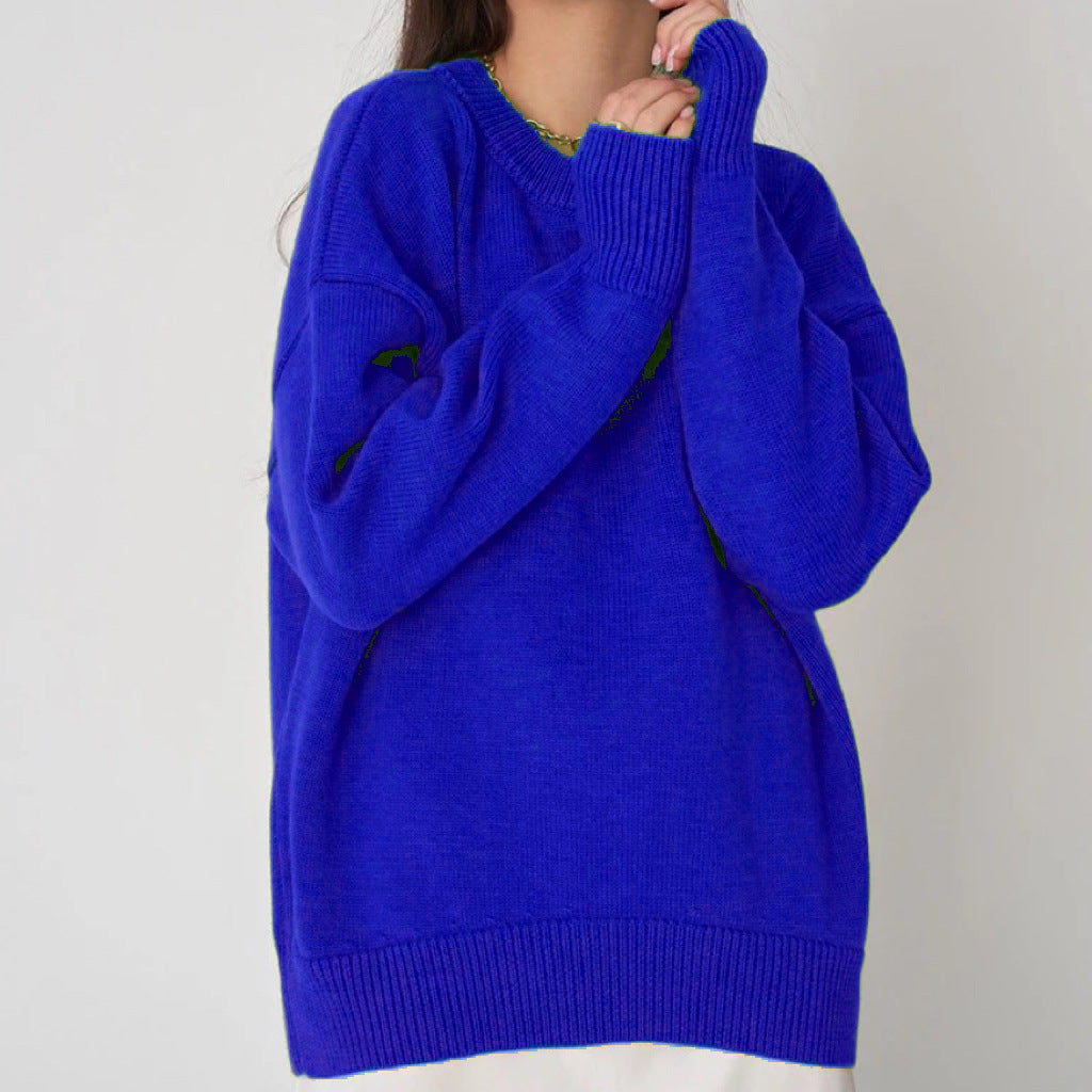 Damen Oversized Pullover mit feinem Strickmuster und breiten Bündchen Berg-Feldt