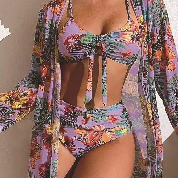 Bikini et caftan fleuri pour femmes de berg-feldt