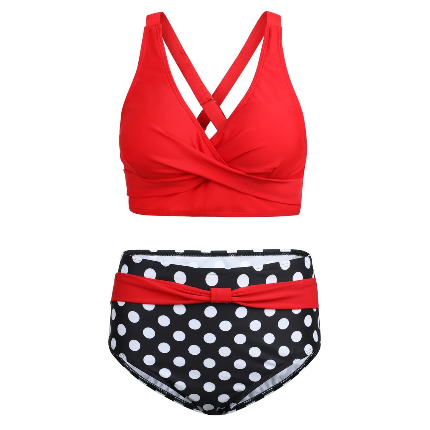 Ensemble de bikini moulant pour femme avec haut à nouer de berg-feldt