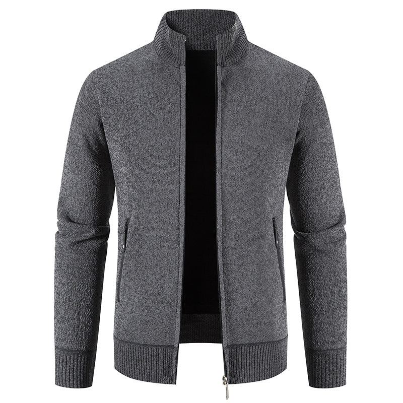Cardigan élégant pour homme avec col montant et poches zippées pratiques Berg-Feldt