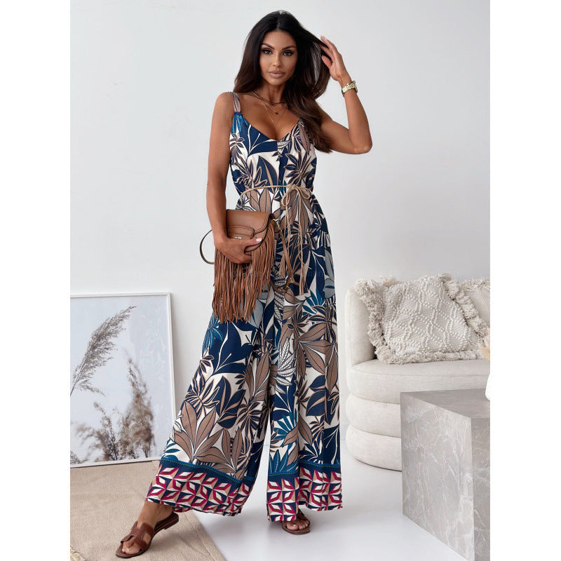 Robe longue femme à motif floral et ceinture à la taille de berg-feldt