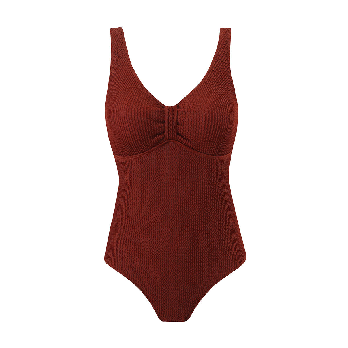 Maillot de bain femme Berg-Feldt, col en V et texturé