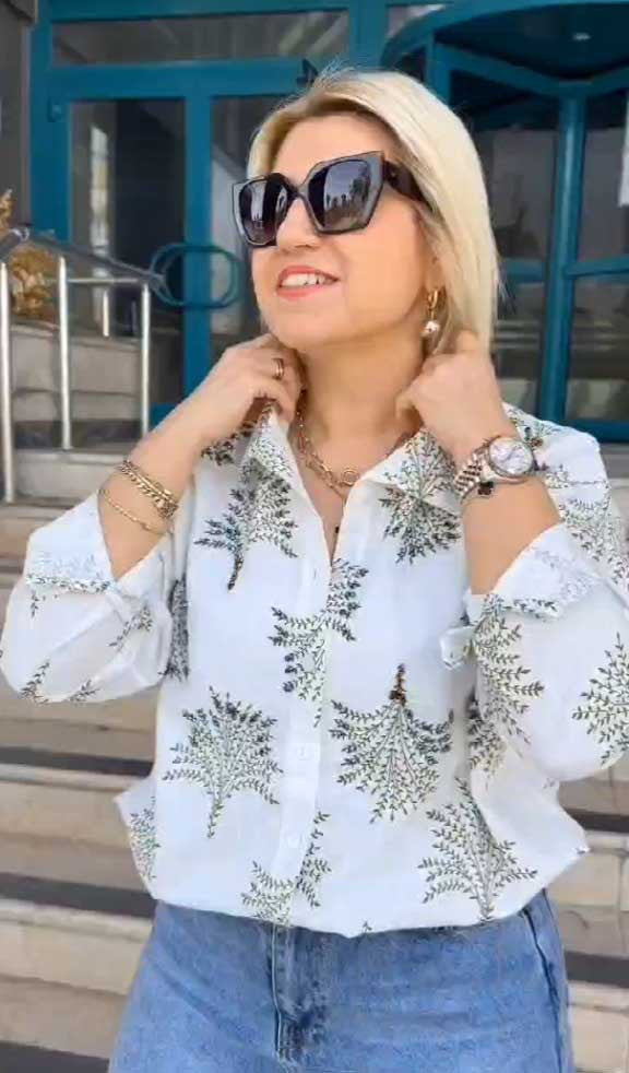 Chemisier pour femme avec détails fleuris par berg-feldt