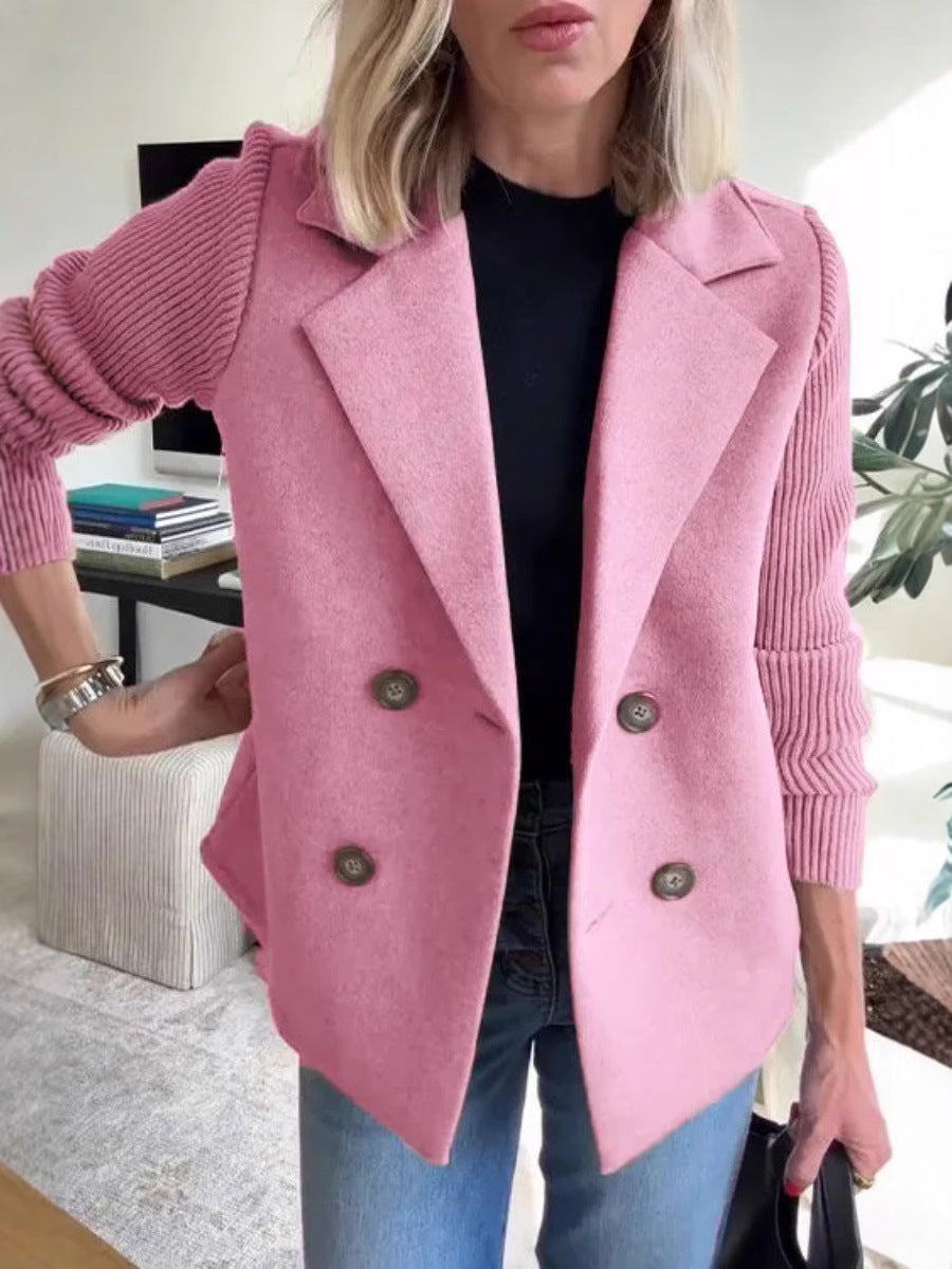 Damen Blazer croisé mode avec manches texturées Berg-Feldt
