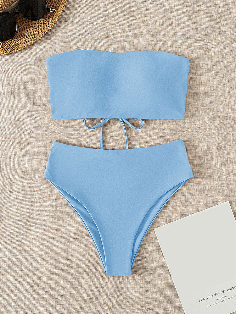 Ensemble bikini pour femme avec haut bandeau et bas taille haute berg-feldt