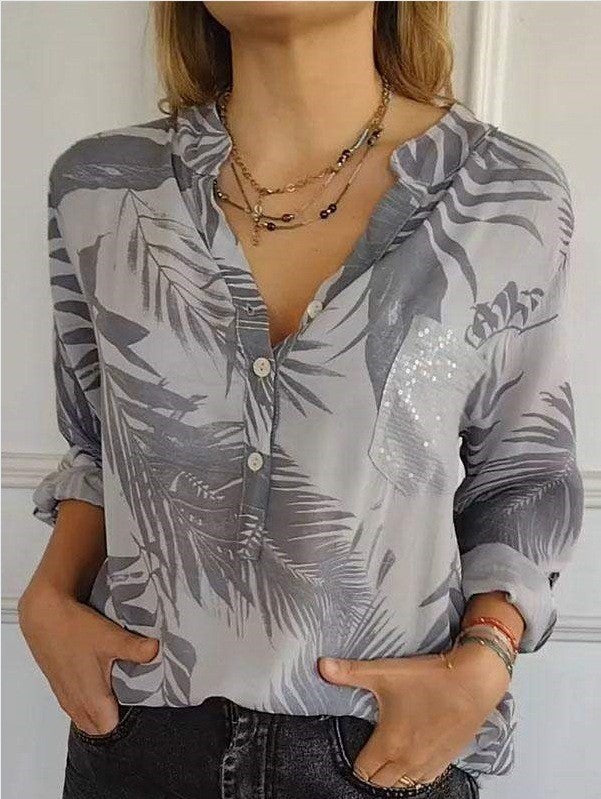 Chemisier femme à imprimé floral et sequins scintillants berg-feldt