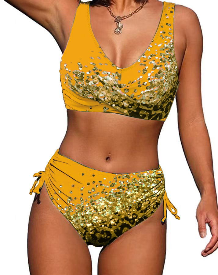 Ensemble bikini pour femme avec détails pailletés tendance et jambes échancrées berg-feldt