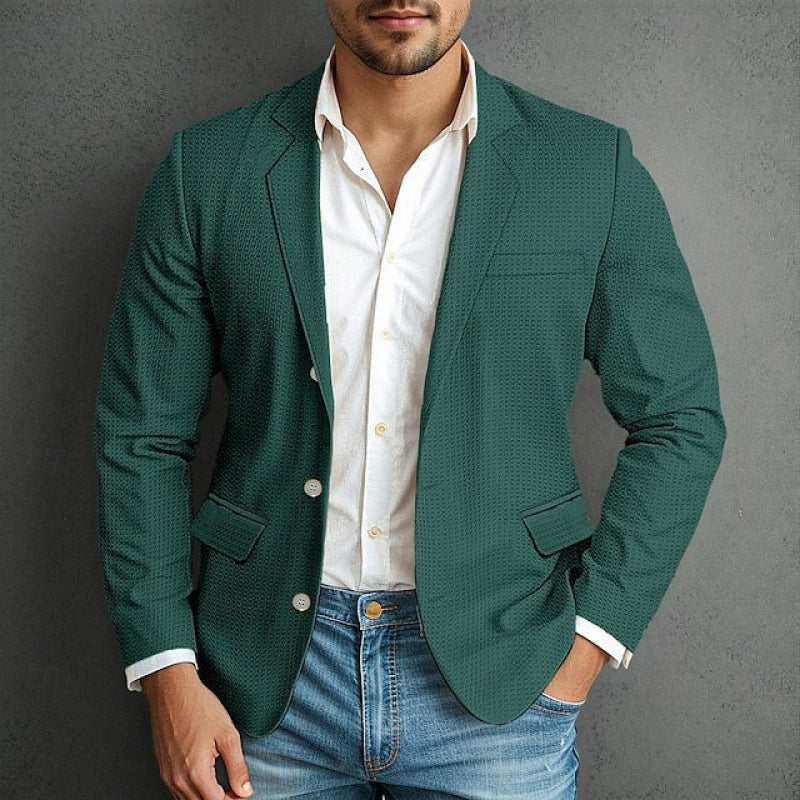 Herren eleganter Blazer mit strukturiertem Design und praktischen Taschen Berg-Feldt