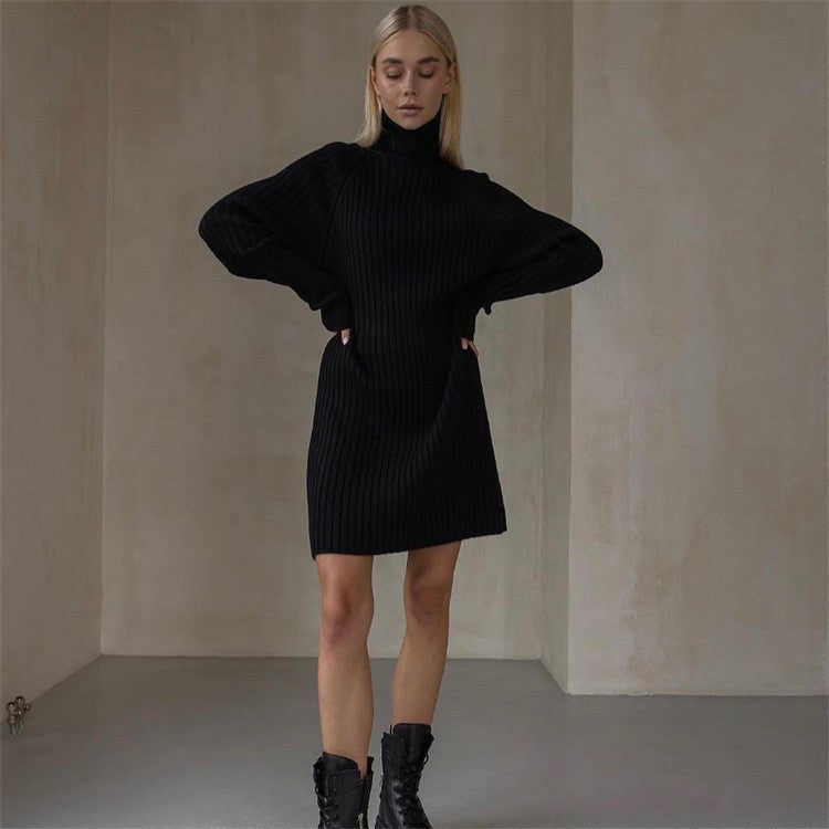 Robe pull femme à col montant et manches larges Berg-Feldt