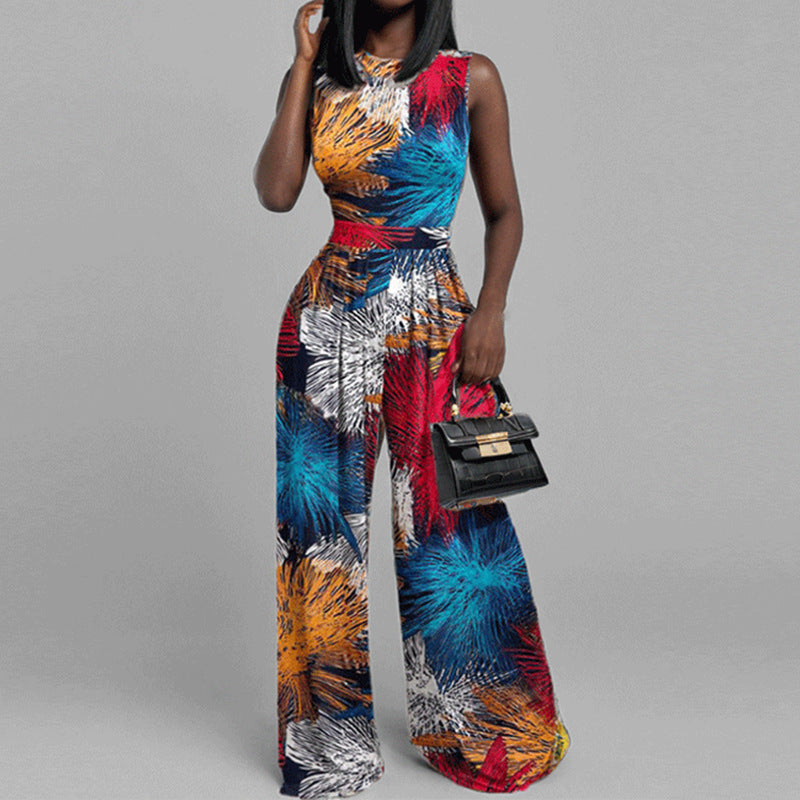 Eleganter Damen-Jumpsuit mit weitem Bein und geschlossenen Schultern von berg-feldt