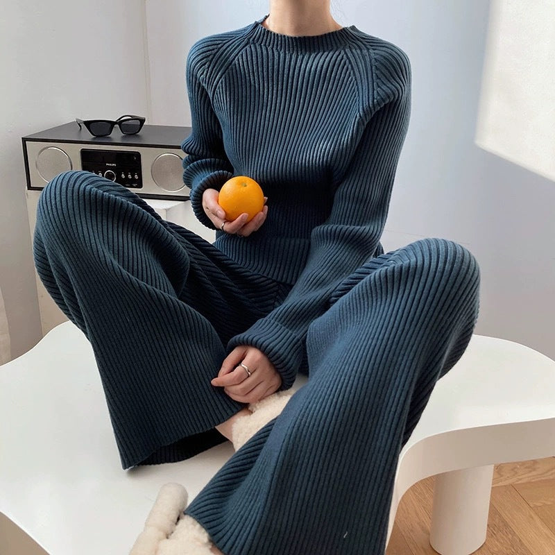 Ensemble tricoté confortable pour femme avec structure côtelée Berg-Feldt