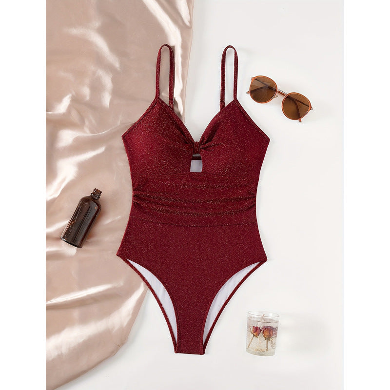 Maillot de bain femme Berg-Feldt, brillant, échancré