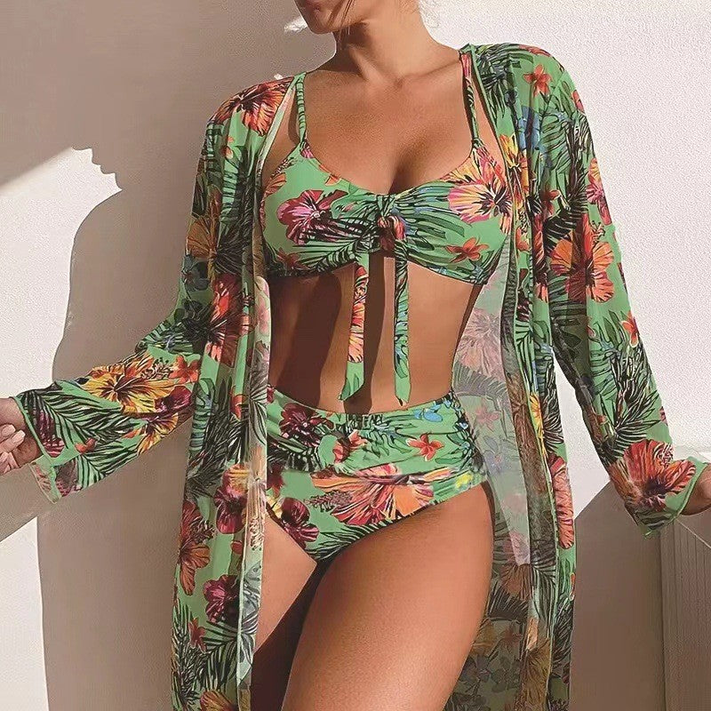Bikini et caftan fleuri pour femmes de berg-feldt