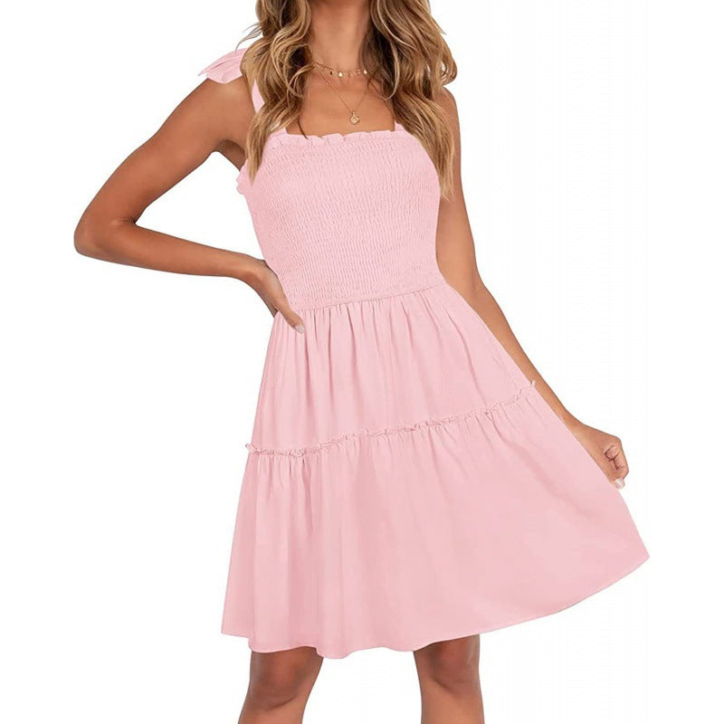 Sommerkleid für Damen: lässig, mit Rüschen und Spaghettiträgern von berg-feldt
