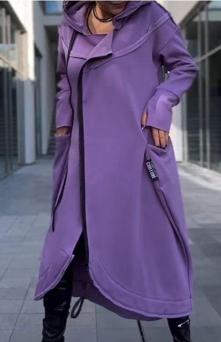 Manteau à capuche long et stylé pour femme par berg-feldt