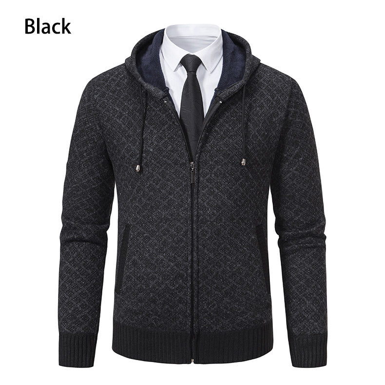 Herren modische Sweatjacke mit Kapuze und elegantem Muster Berg-Feldt