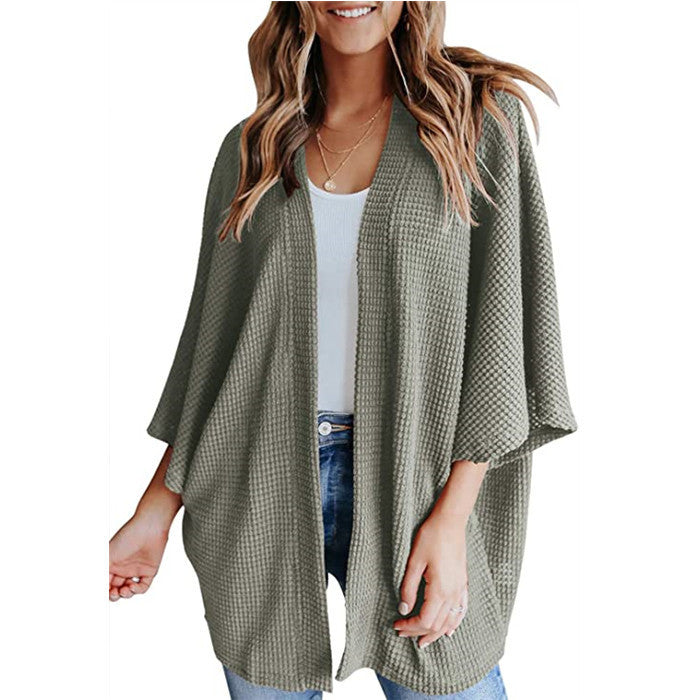 Cardigan décontracté en tricot gaufré pour femme Berg-Feldt