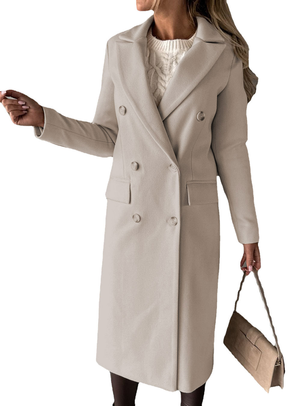 Manteau trench-coat élégant et intemporel pour femme, avec double boutonnage et poches pratiques Berg-Feldt