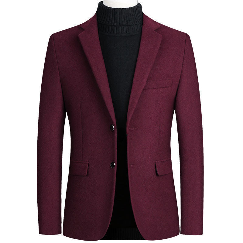 Herren eleganter Wollblazer im klassischen Schnitt mit feiner Textur Berg-Feldt