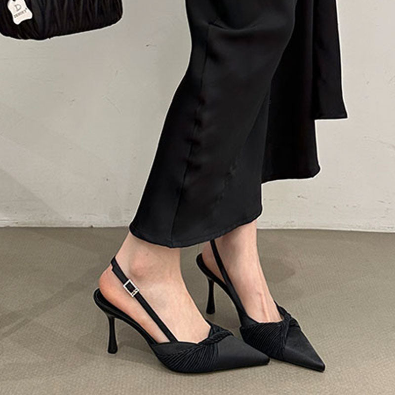 Escarpins Slingback élégants pour femmes avec détail plissé de berg-feldt