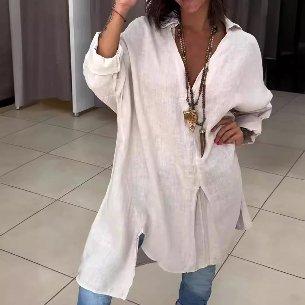 Tunique en lin boutonnée Berg-feldt pour femme