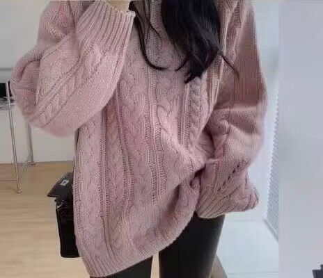 Pull en grosse maille pour femme, style décontracté et ample avec motif torsadé Berg-Feldt
