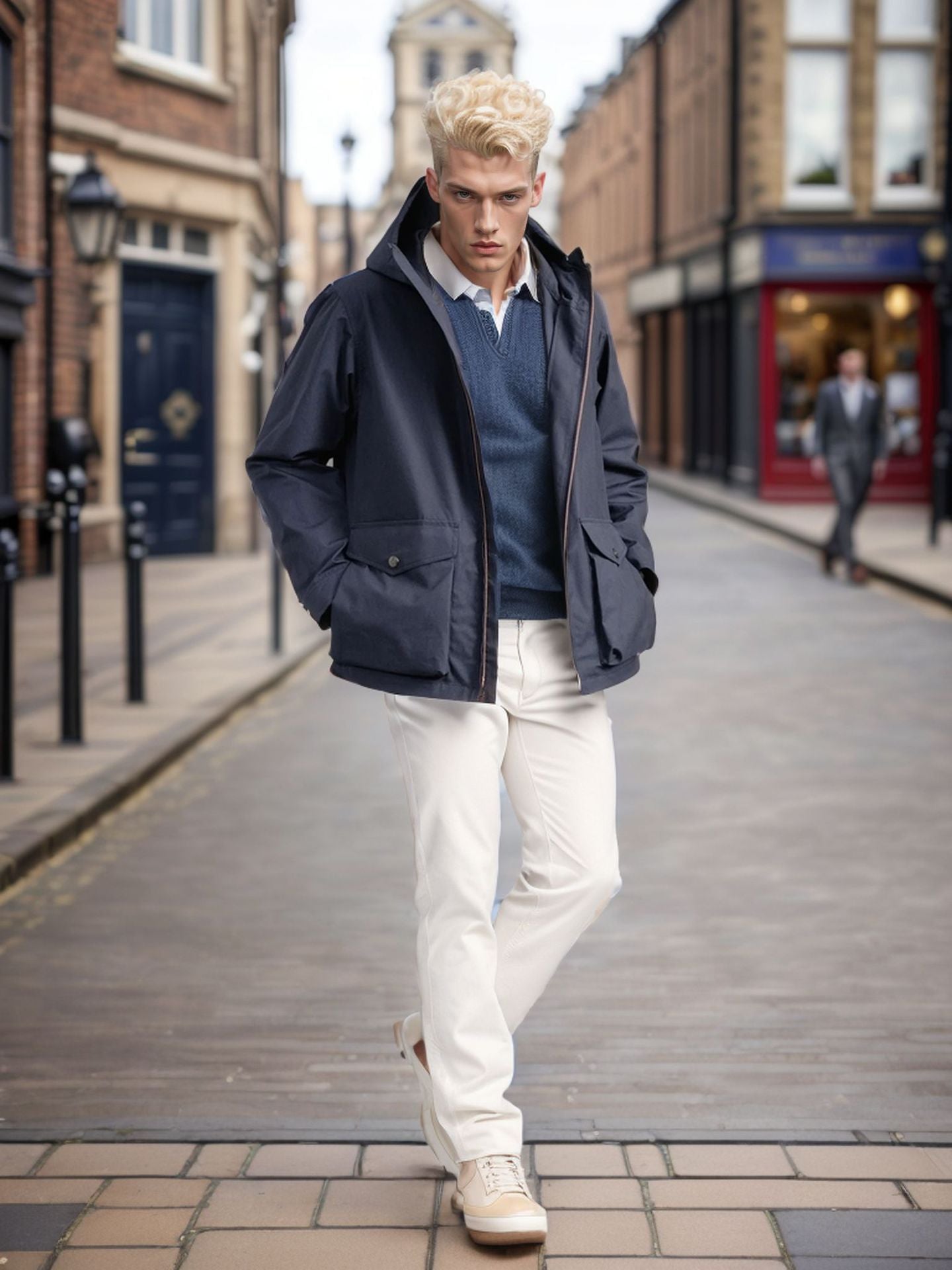 Veste de transition fonctionnelle pour homme avec capuche amovible Berg-Feldt