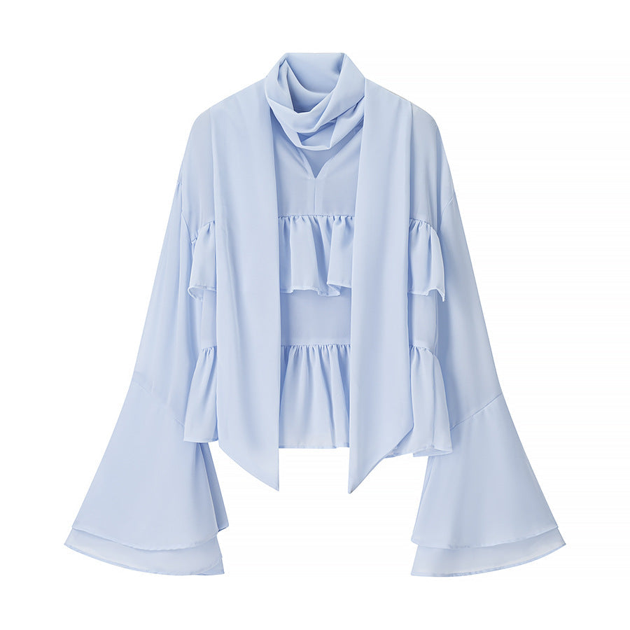 Lightweight women's jacket with flared sleeves and layered look by berg-feldt