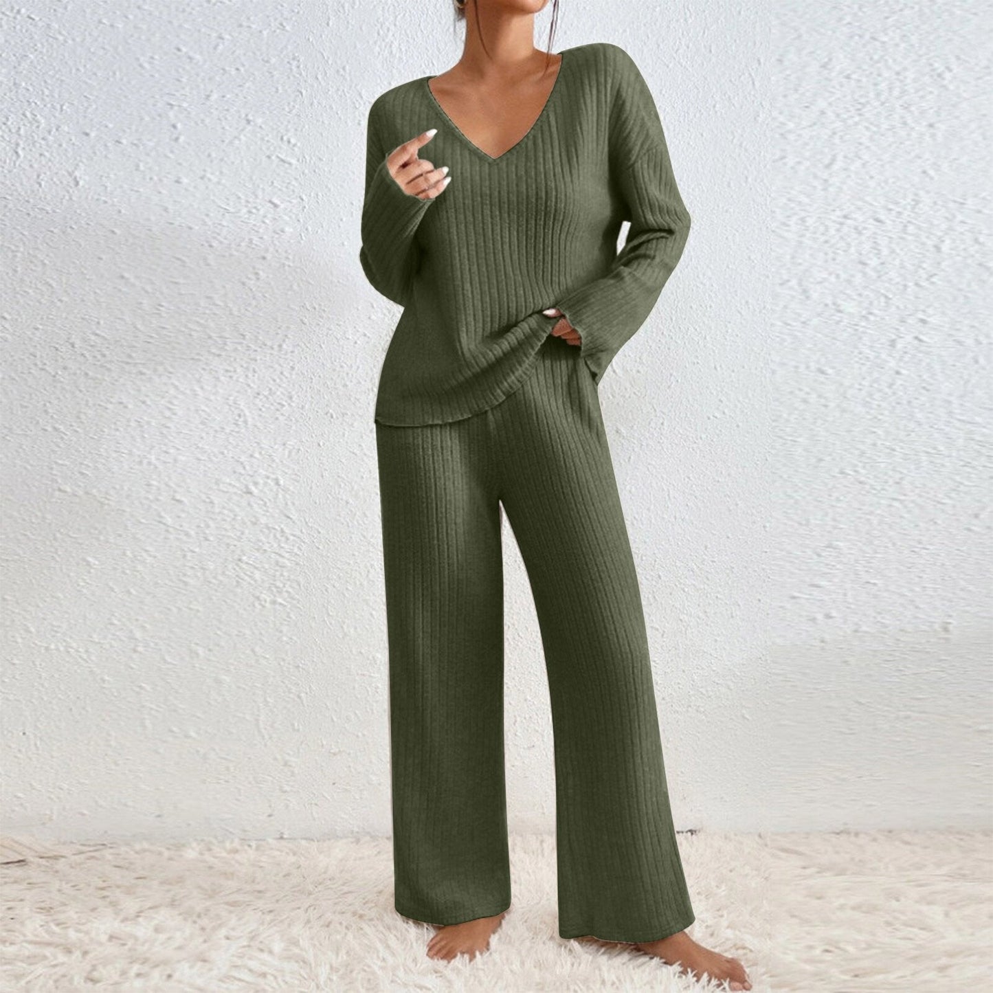 Ensemble de salon tricoté décontracté pour femme Berg-Feldt