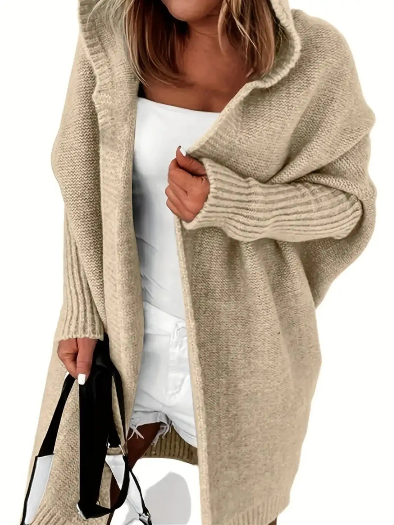 Damen Cardigan douillet avec capuche et coupe décontractée Berg-Feldt