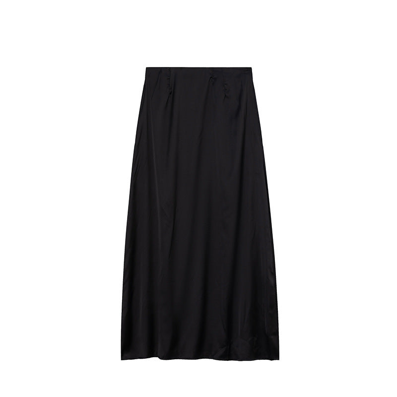 Jupe longue plissée taille haute pour femme Berg-Feldt