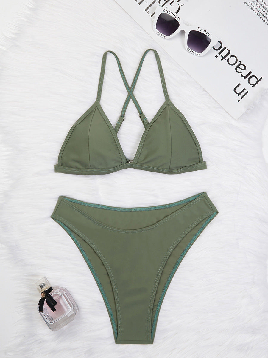 Ensemble de bikini triangle pour femme avec bretelles réglables par Berg-Feldt